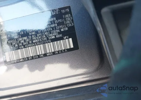 2016 Subaru Outback 2.5I Limited z USA, uszkodzony, nr VIN 4S4BSAJC8G3272916